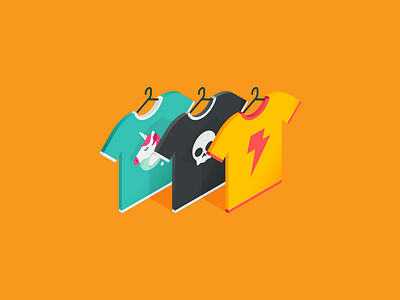 TEES clothes hanger lightning shirt skull store t shirt unicorn