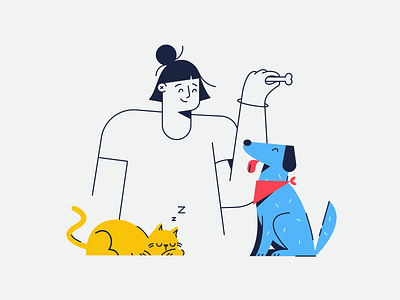 Animal Friends Forever By Taylor Doran For Killer Visual Strategies On Dribbble