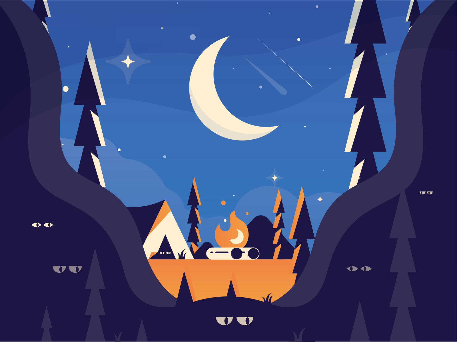 Camp by Taylor Doran for Killer Visual Strategies on Dribbble