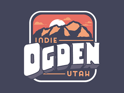 Indie Ogden illustration lettering mountains ogden utah