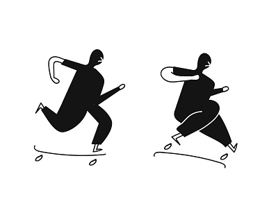 Skaty branding flat illustration