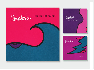 Sanabria | Album Cover album artwork bold colourful cover music pink