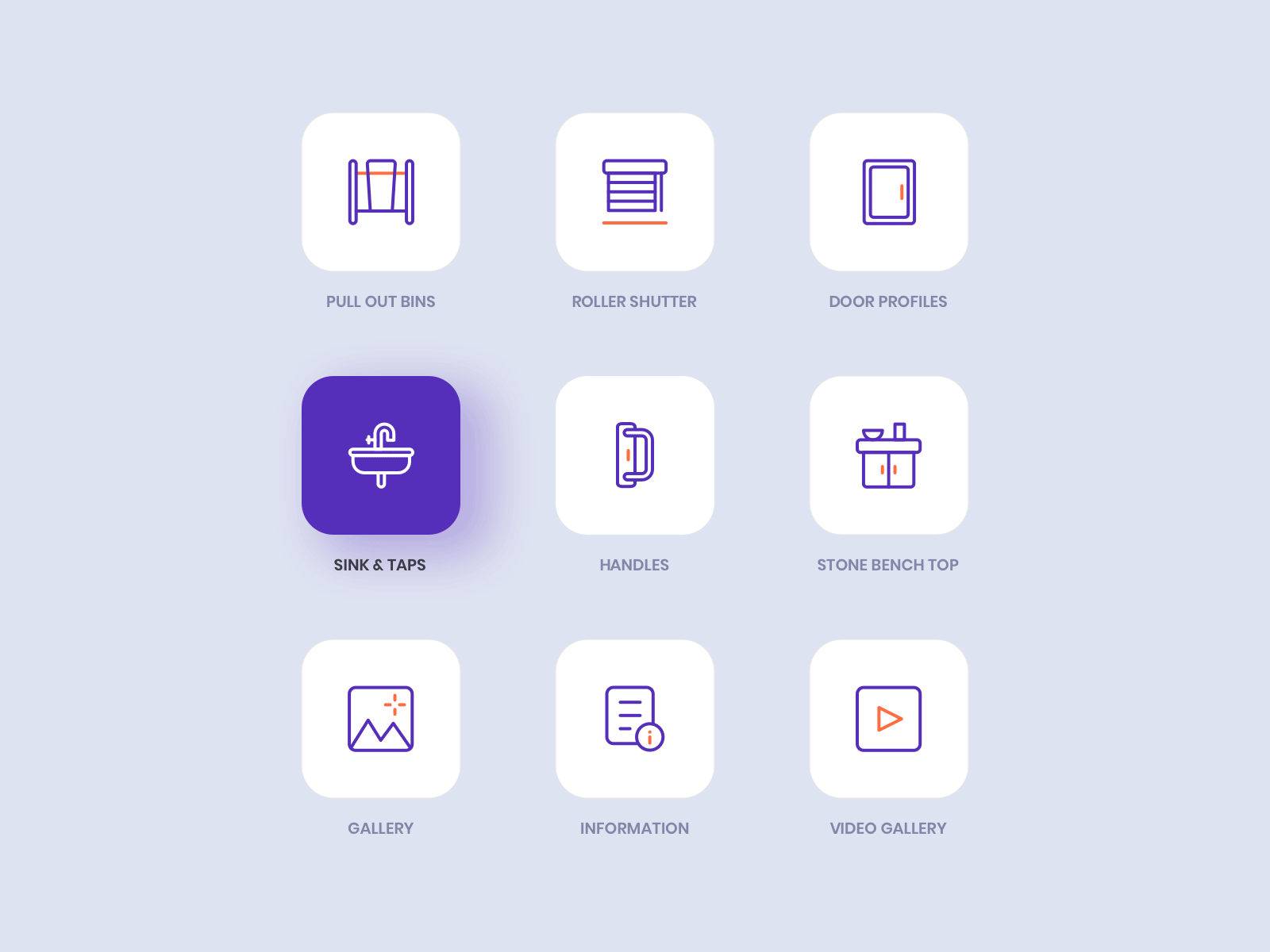 Home Decoration Line Icons