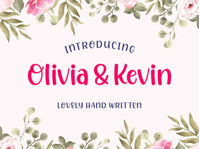 Olivia And Kevin Handwritten Font