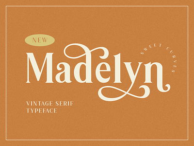 Madelyn Vintage Font classic font ligature serif font stylistic typeface vintage