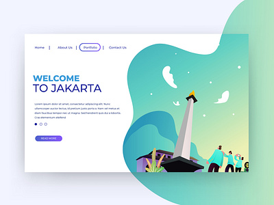Welcome To Jakarta - Landing Page Design