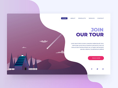 Landing Page - Touring Website