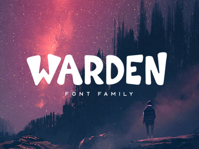 Warden Typeface album comic cover creativemarket film font game logo music poster title tugcu typedesign