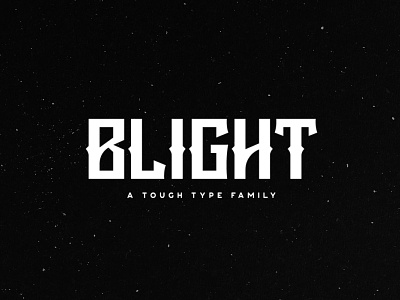 Blight Typeface album blight cover creativemarket font game gaming logo metal music poster rock title tugcu typeface
