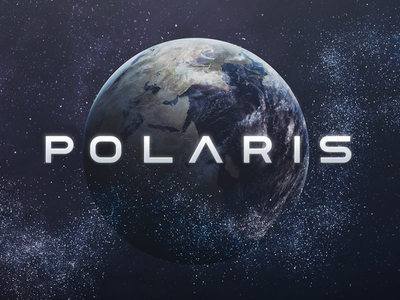 Polaris Typeface wide space poster tugcu cover logo title game movie typeface font futuristic sci-fi