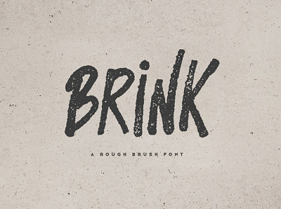 Brink - Brush Font album brush comic cover creativemarket font gaming grunge logo poster script strong title typeface urban