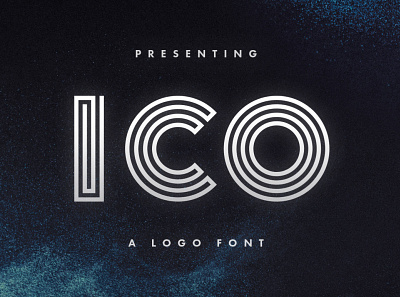 Ico Typeface album cover creativemarket display font game logo logofont maze font poster title tugcu type design typeface