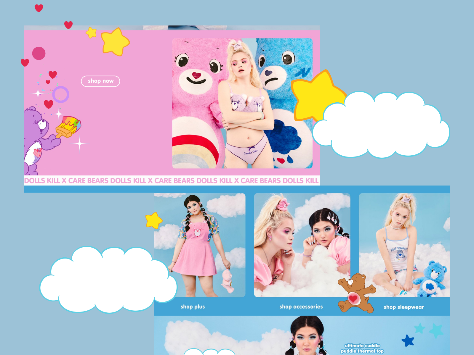 Care Bears x Dolls Kill by Kate Moore on Dribbble