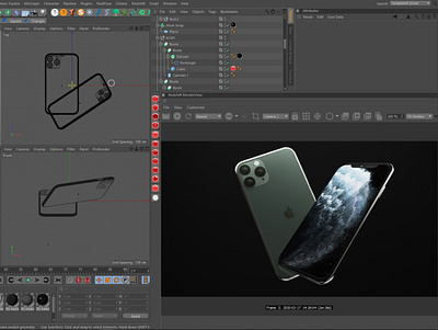 iphone11Pro 3D Model 3d art 3dillustration app branding cinema4d design object product design redshift ux