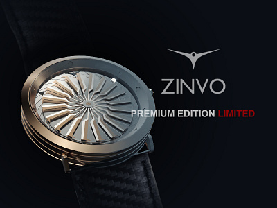ZINVO Watches 3d art 3dillustration branding cinema4d design illustrator photoshop product design redshift ui