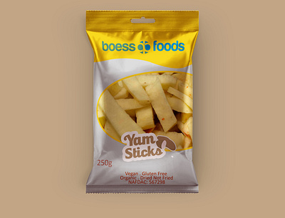 Dried Yam Sticks Design Concept food package design product design snack