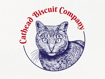 Cathead Biscuit Company branding design graphic design illustration logo typography vector