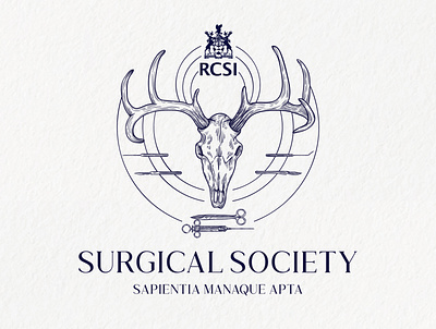 RCSI Surgical Society branding design designer graphic design handdrawn icon illustration logo minimal typography vector vintage