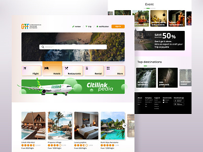 Travel Landing Page adventure agency booking app destination explore holiday homepage landingpage travel travel agency travel app travel landing page traveling trip ui design uiux vacation web design website