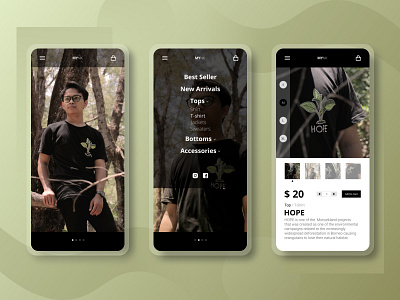 Fashion Brand App Design