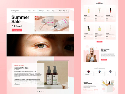 Skincare e-commerce - Website Design