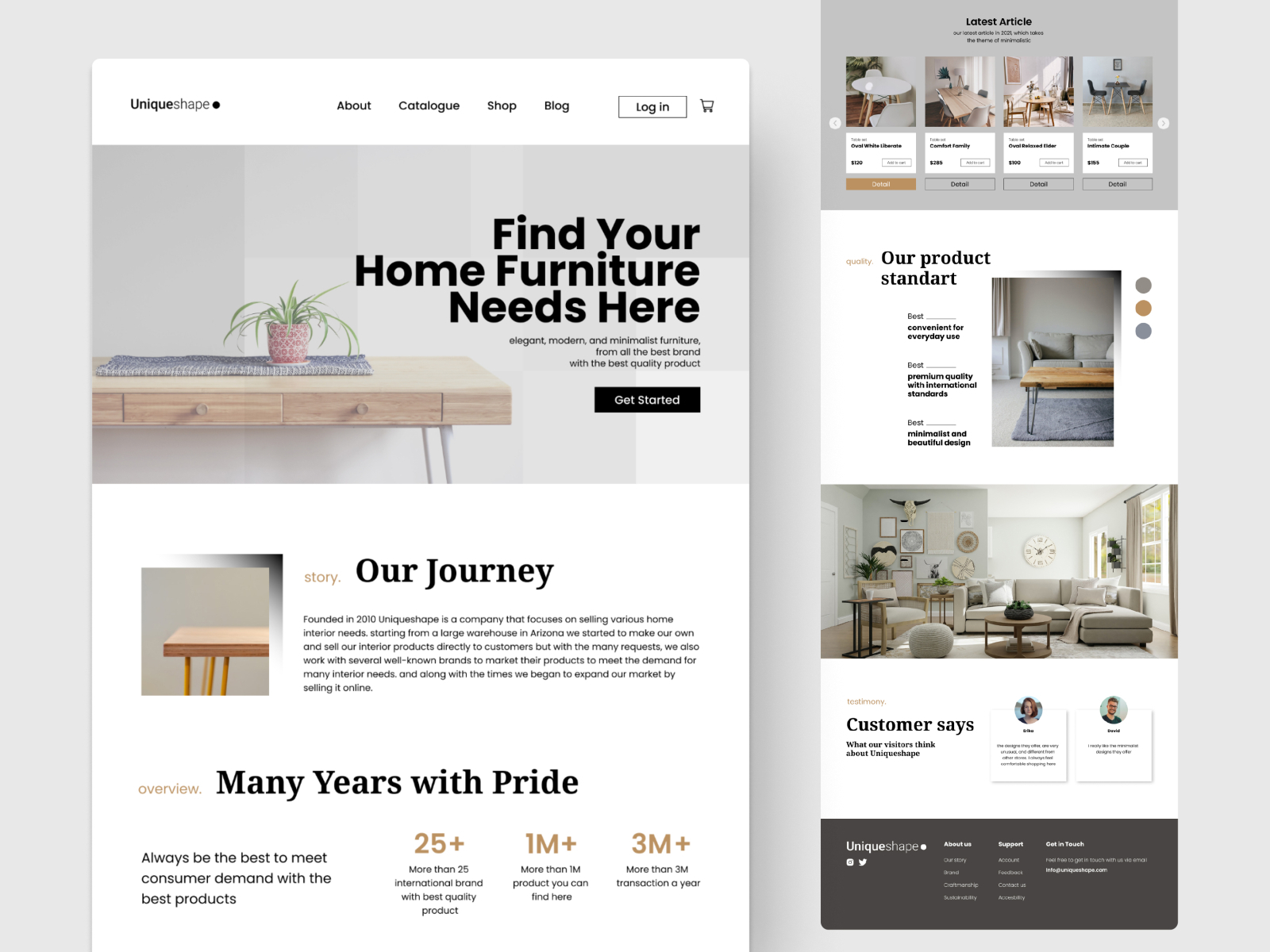 Furniture Landing Page by Ramagiantara on Dribbble