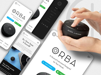 Website Redesign Concept for ORBA branding design minimal mobile site responsive design responsive layout technology ux design web design web development
