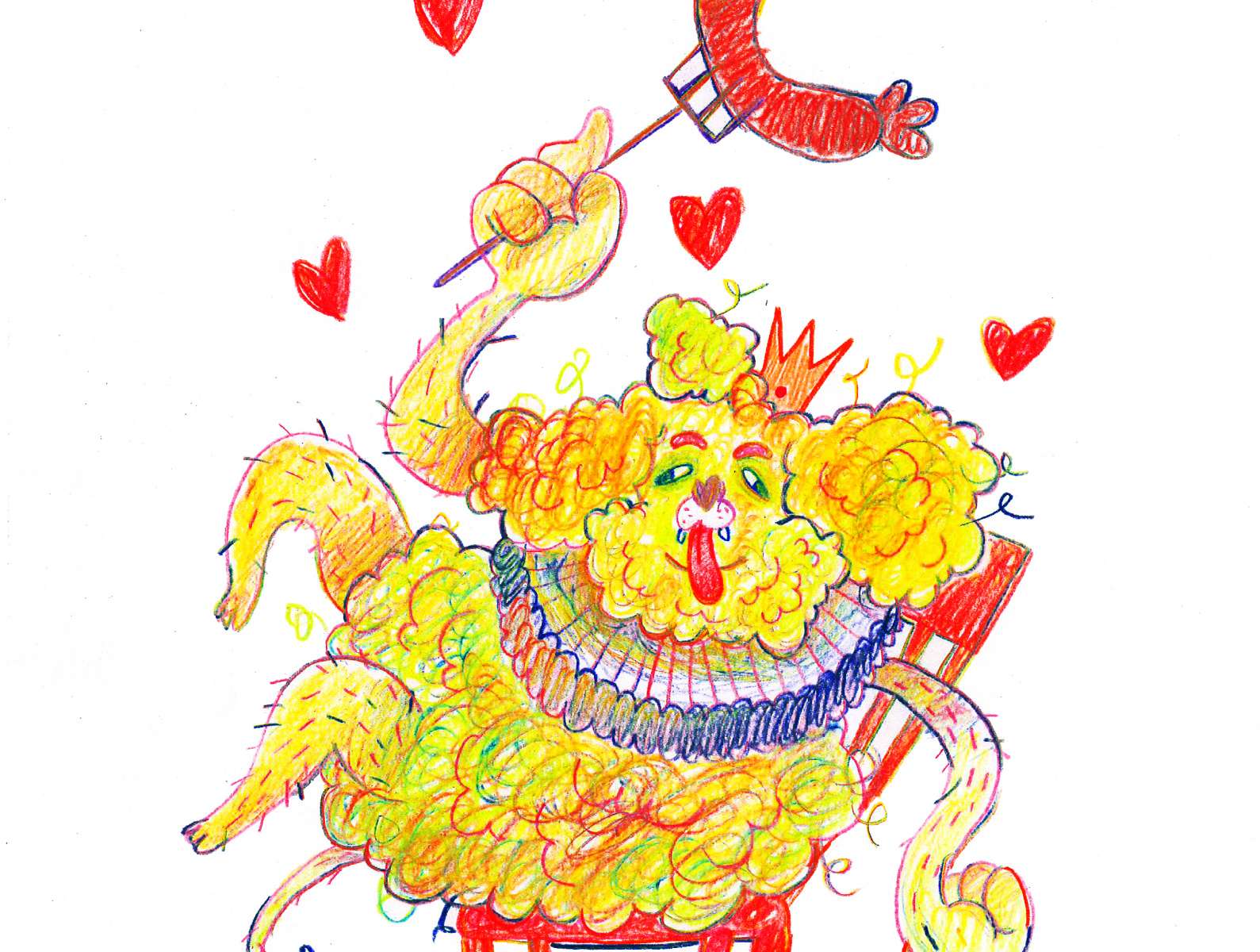 King Dog by Daria Kalitskaya on Dribbble