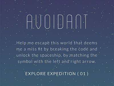 Avoidant app game illustration low poly minimalist space web game wip