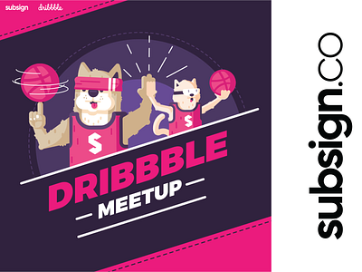 Dribbble Iasi Meetup 2017 visual adobe community dribbble illustration illustrator logo pets visual