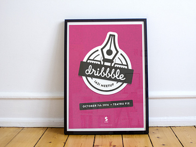 Dribbble Iasi Meetup 2016 Poster