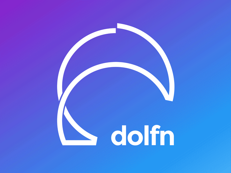 dolfn logo design app development company design gradient color illustration illustrator logo minimalist modern technology