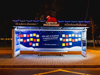 Bus Shelter Advent Calendar Design