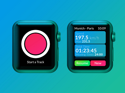 TraceMyTrack Apple Watch app