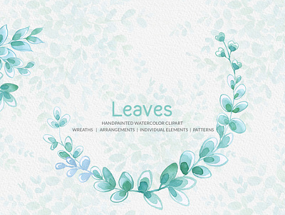 Leaves Handpainted Watercolor Clipart Collection backdrops bouquets etsy floral art florist gogivofineart graphicsdesign green green leaves handpainted instantdownload leaf leaf pattern leaves leaves and plants patterndesign png watercolor clipart watercolour painting wreaths