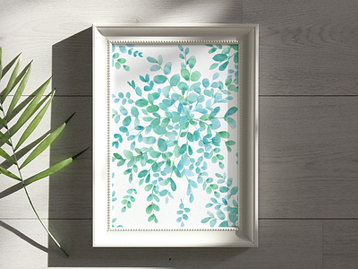Leaves Handpainted Watercolor Clipart Collection
