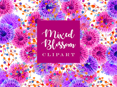 Mixed Blossom Clipart