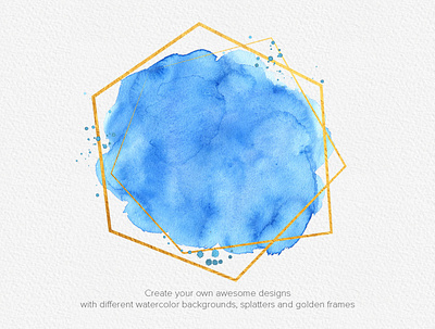 Watercolor Backgrounds And Splatter Cliparts artwork blue watercolor background clipart design digital illustration download geometric frames gogivofineart golden frame clipart graphicdesign instantdownload png watercolor background watercolor clipart watercolor painting watercolor splatters watercolor wallpaper wedding card wedding card design wedding design