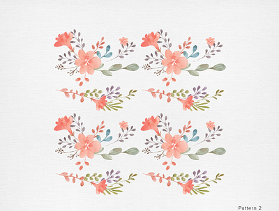 Vintage Watercolor Floral Clipart Pattern Flowers PNG artwork clipart design drawing fineart floral floralart flower gogivo graphicdesign graphics handpainted illustration illustrations painting png rose watercolor