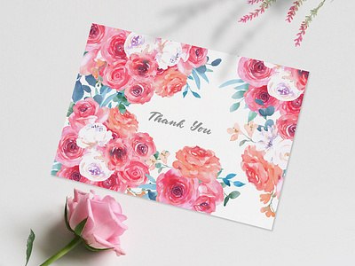 Sweet Rose Watercolor Floral Clipart