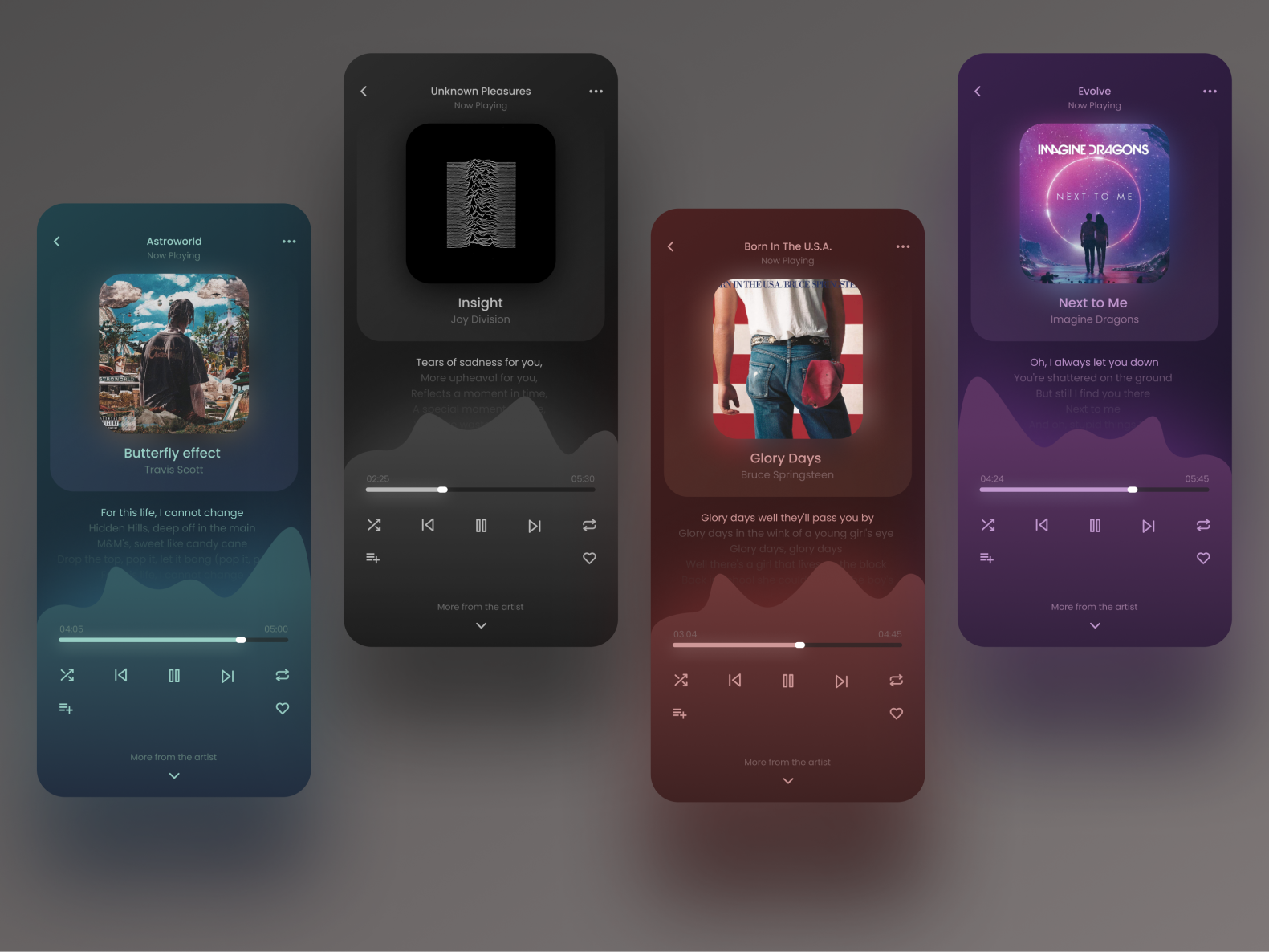 Music Player Ui By Siddharth Chakraborty On Dribbble