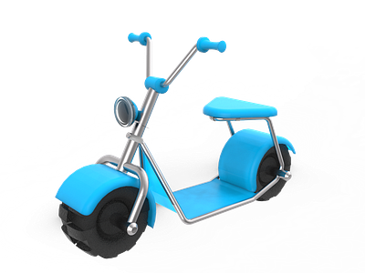 Scooter. 3D modeling. design modeling