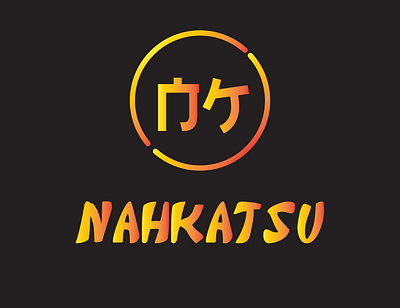 Nahkatsu branding design flat logo