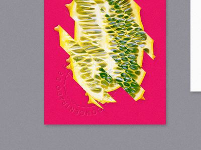 Wayu Business Cards badge cards color fruit letterpress lines stamp tropical