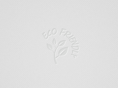 Letterpress Eco Logo eco green leaves letterpress logo