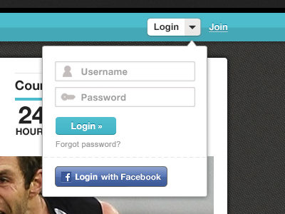 Login new sports site facebook login password username