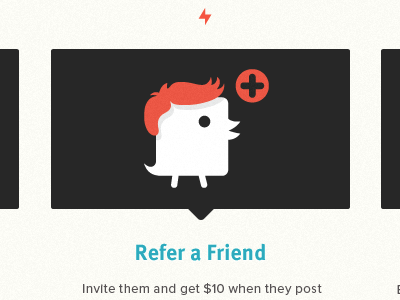 Refer a Friend bird friend geomicons icon illustration invite plus refer tweet