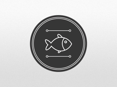 Deli shop icons fish icon lines minimal monotone seafood