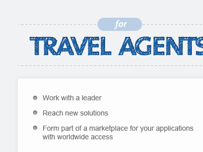 Travel Agents amadeus blue embossed scribble shadow travel