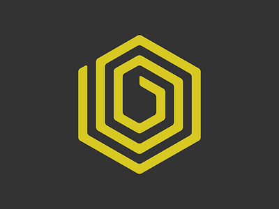 Bolt Data Logo Concept bolt connection data hexagon